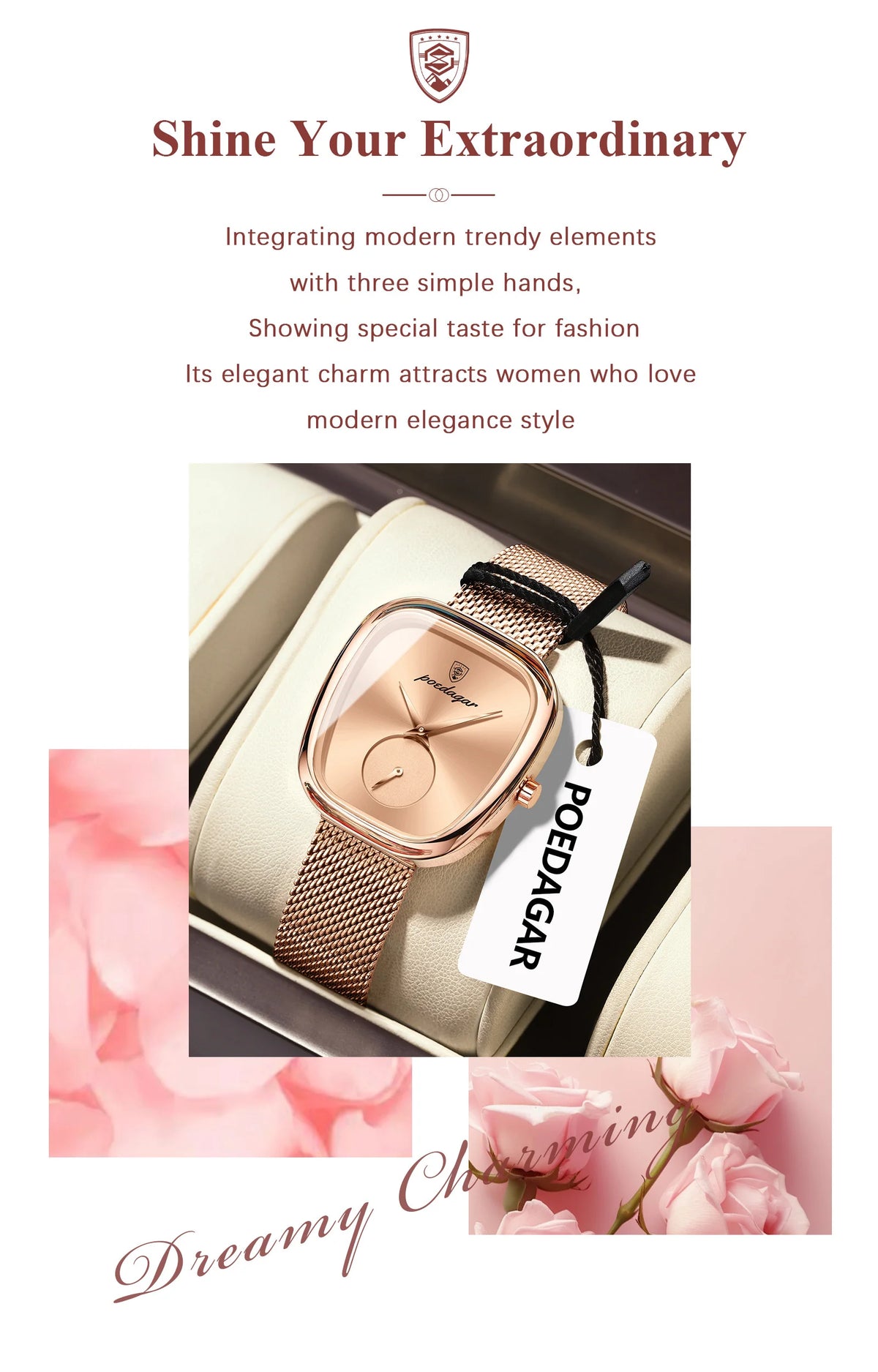 POEDAGAR Waterproof Watch