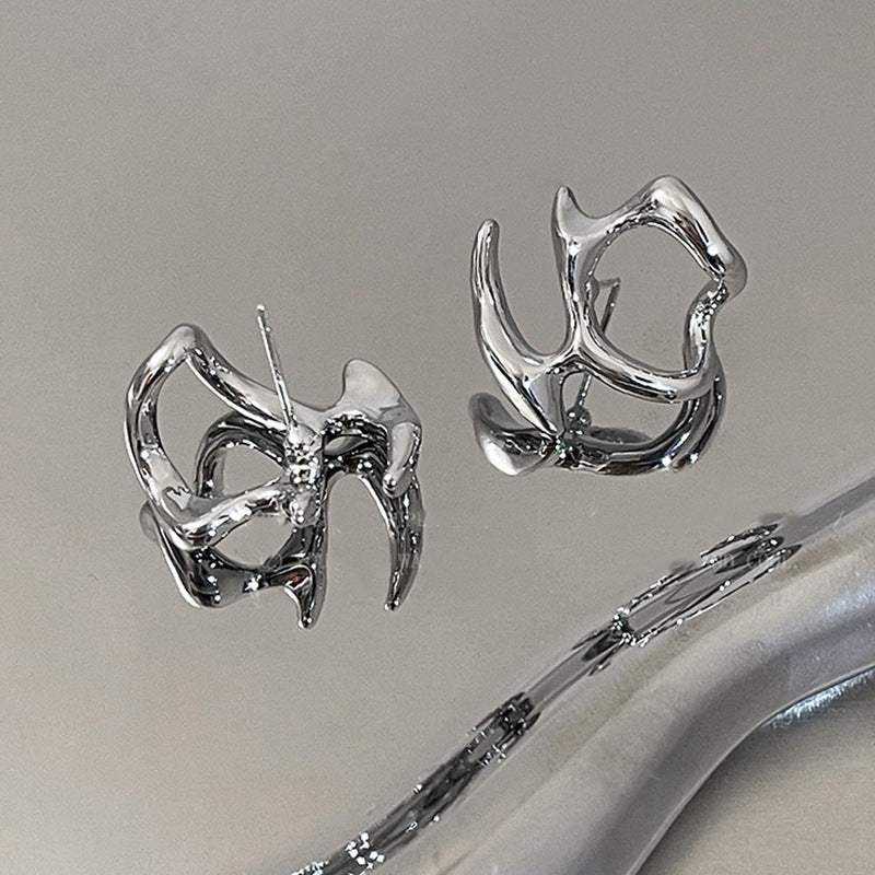 Y2K Irregular Liquid Earrings