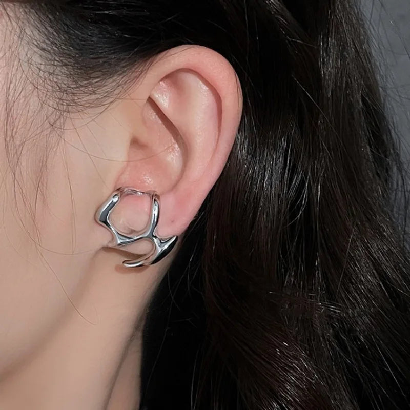 Y2K Irregular Liquid Earrings