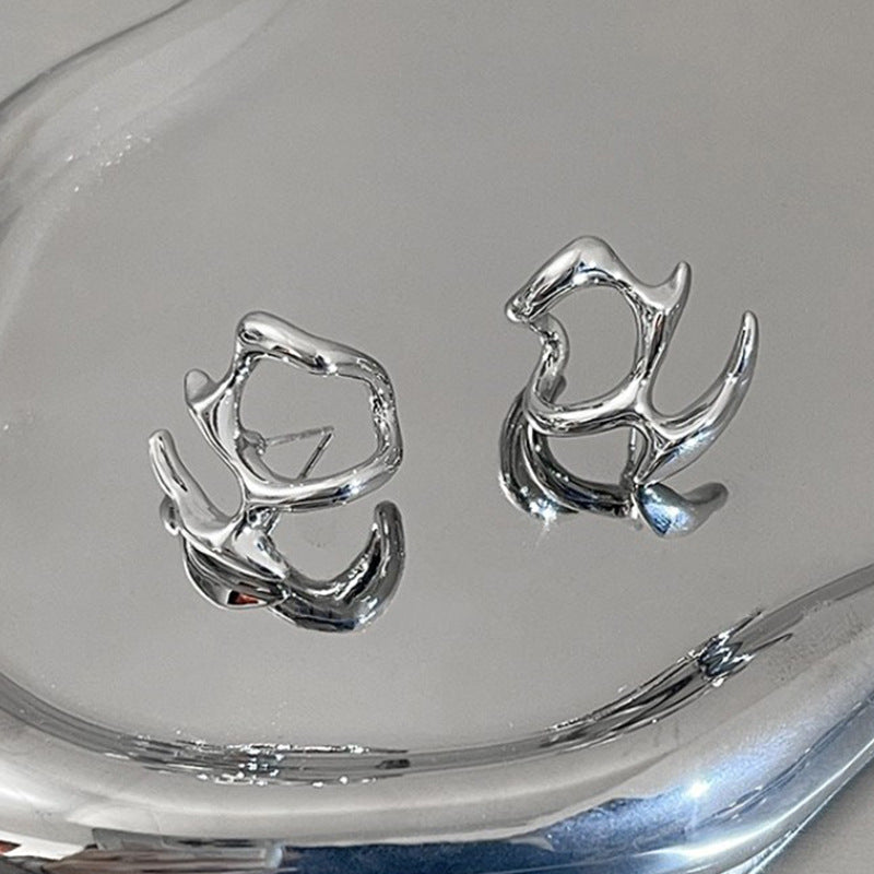 Y2K Irregular Liquid Earrings