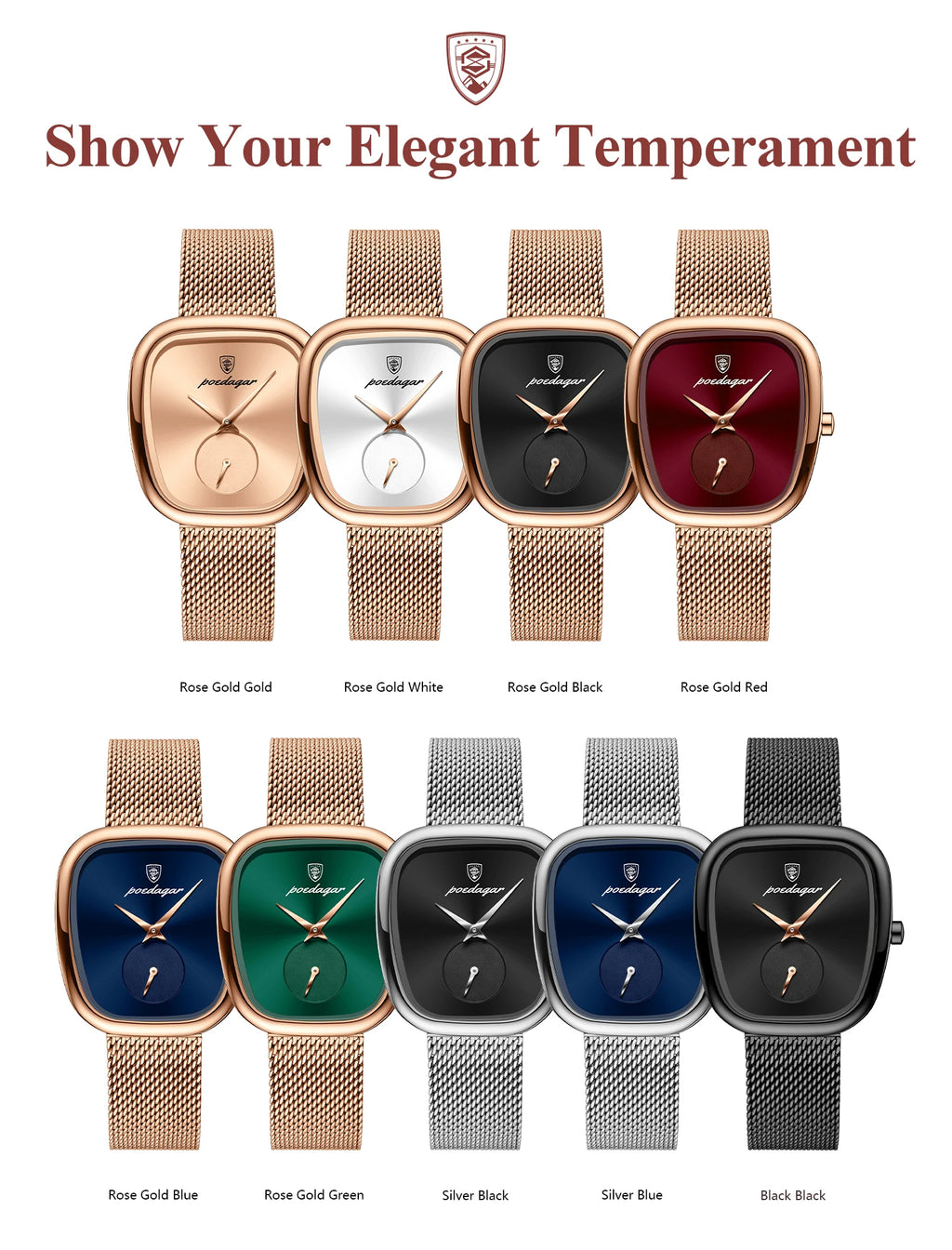 POEDAGAR Waterproof Watch
