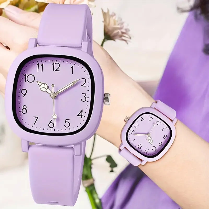 Silicone Quartz Watches Set